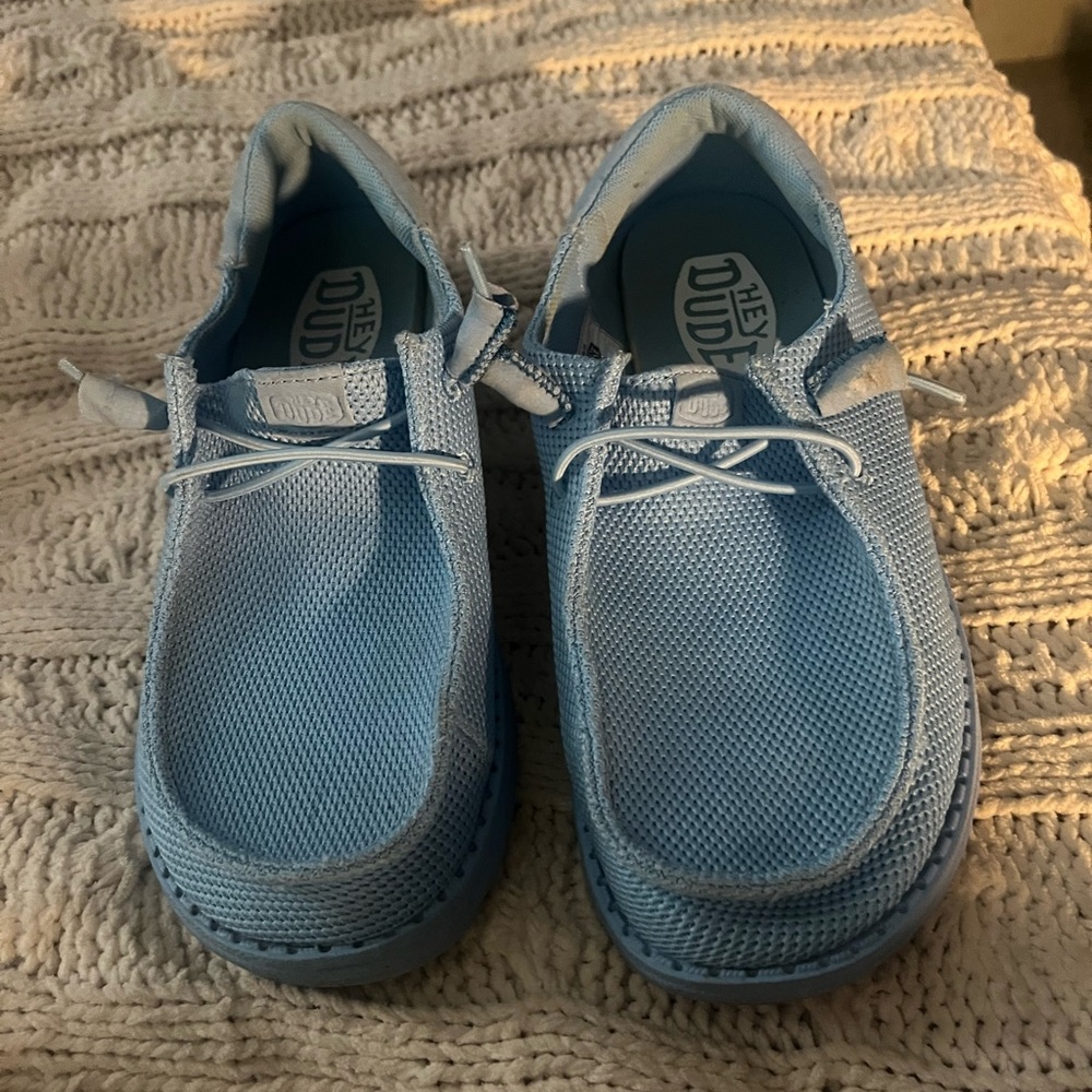 Hey Dude Light Blue Women's Sneakers